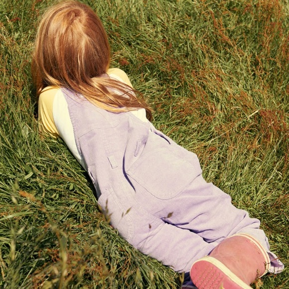 Dotty Dungarees 4 / 5 Lilac Corduroy Overalls - Picture 3 of 11